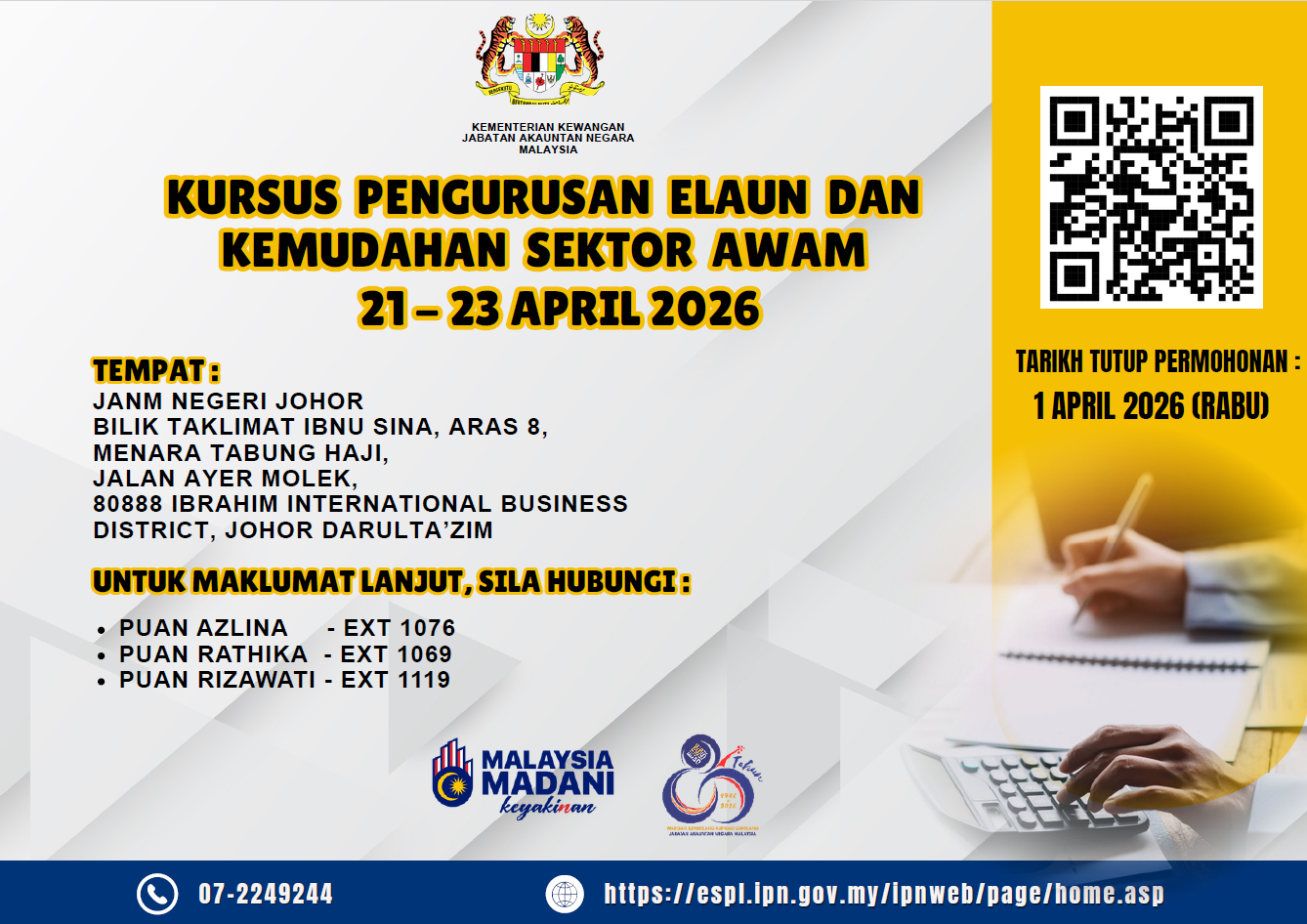 Kursus Pengurusan Elaun dan Kemudahan Sektor Awam