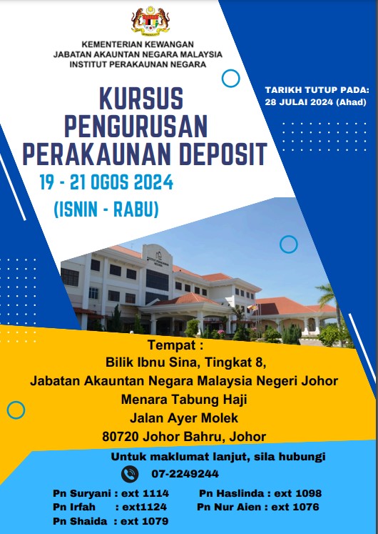 kursus pengurusan perakaunan deposit